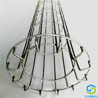 Fio galvanizado Bent Bottom da gaiola do filtro do coletor de poeira do fio 120mm