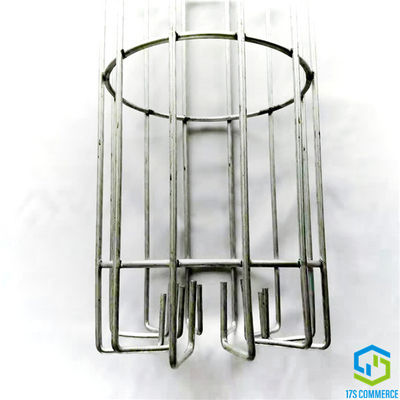 Fio galvanizado Bent Bottom da gaiola do filtro do coletor de poeira do fio 120mm