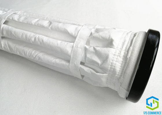 O punho 8 do grânulo plissa área de filtro prolongada do saco de filtro de 160mm PTFE