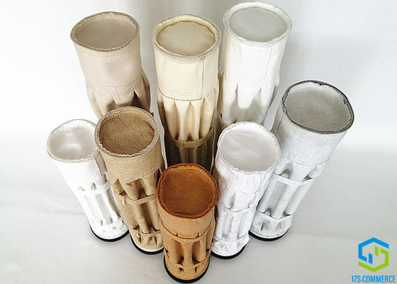 O punho 8 do grânulo plissa área de filtro prolongada do saco de filtro de 160mm PTFE