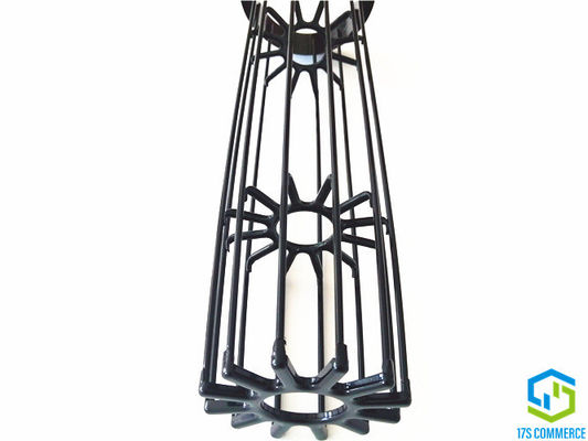 138mm 12 plissados Baghouse filtram o revestimento do silicone das gaiolas