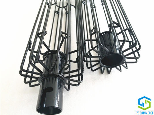 144mm dois silicone da gaiola do filtro do plissado das seções 8 que reveste a junção de aço suave da baioneta