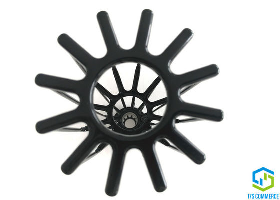 Duas partes da aranha comum da gaiola 110mm do plissado do revestimento do silicone da torção da gaiola do filtro da estrela prendem a gaiola de aço suave do coletor de poeira