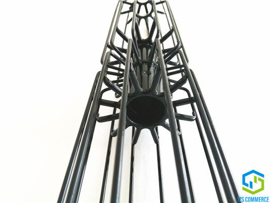 Silicone comum global da gaiola da estrela de duas seções que reveste 12 a gaiola da casa do saco do aço carbono da gaiola da aranha da gaiola 120mm do plissado