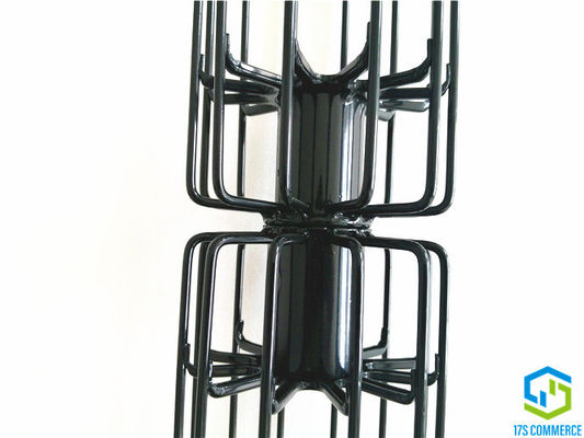Silicone comum global da gaiola da estrela de duas seções que reveste 12 a gaiola da casa do saco do aço carbono da gaiola da aranha da gaiola 120mm do plissado