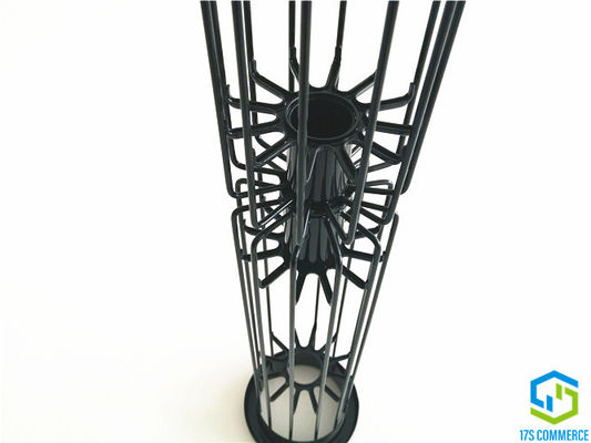 Silicone comum global da gaiola da estrela de duas seções que reveste 12 a gaiola da casa do saco do aço carbono da gaiola da aranha da gaiola 120mm do plissado