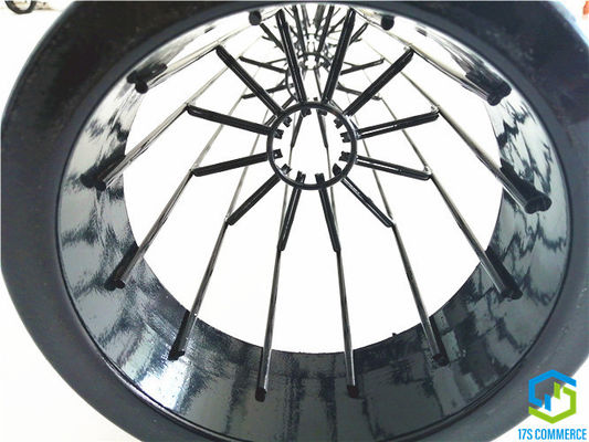 A poeira dobro da gaiola da aranha dos plissados da gaiola 12 do plissado do revestimento do silicone da gaiola do filtro da estrela da aranha 138mm do fio recolhe a gaiola