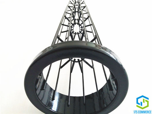 A aranha dobro da gaiola 110mm do plissado do revestimento do silicone da gaiola da estrela da aranha do fio prende a gaiola de aço suave do coletor de poeira