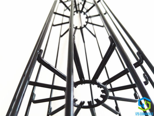 A aranha dobro da gaiola 110mm do plissado do revestimento do silicone da gaiola da estrela da aranha do fio prende a gaiola de aço suave do coletor de poeira