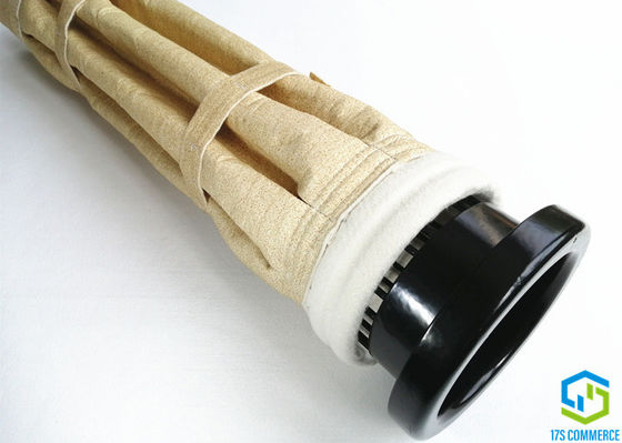 sacos e gaiolas de filtro de 500gsm Aramid em volta dos sacos de filtro da estrela